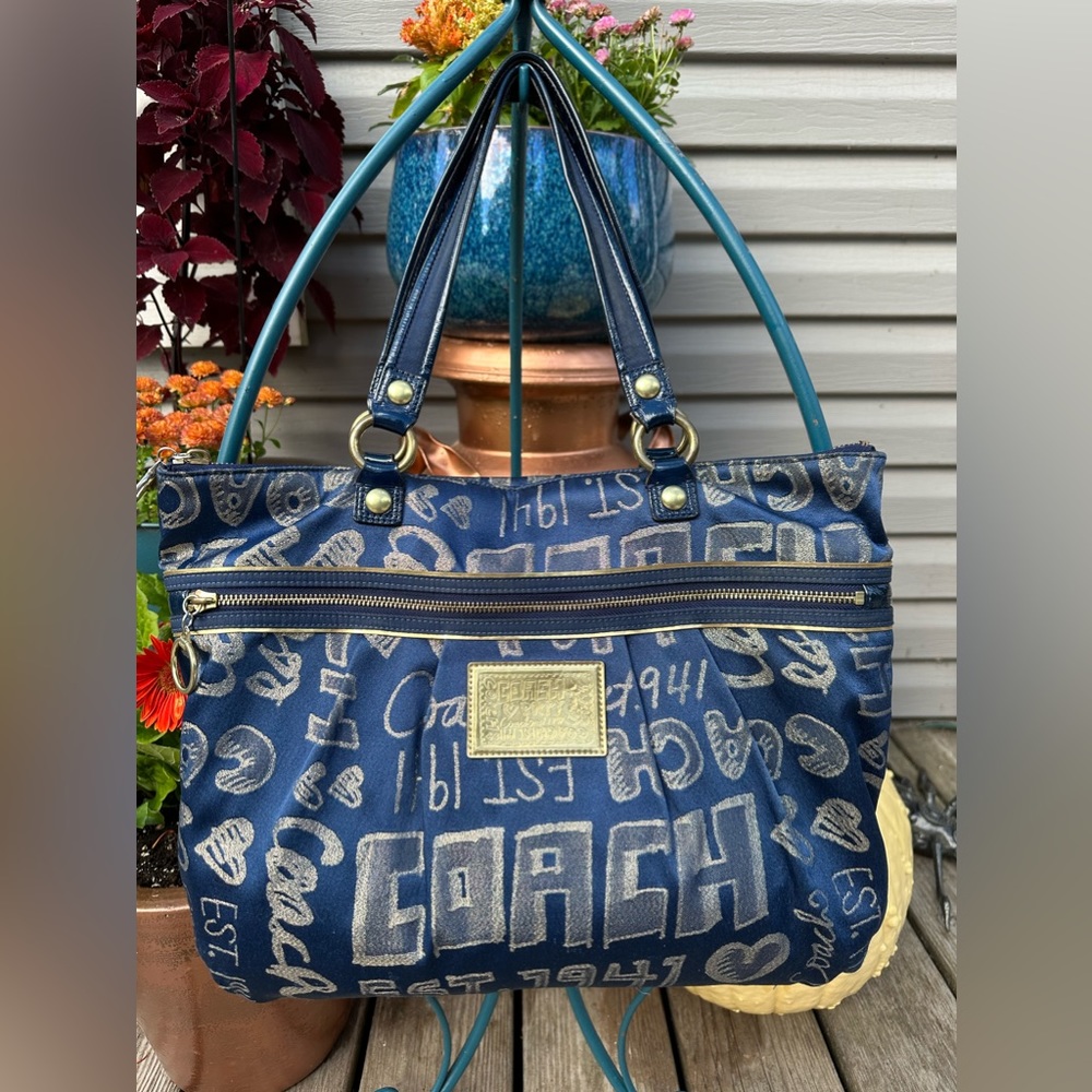 Coach Y2K Poppy Blue & Gold bag
